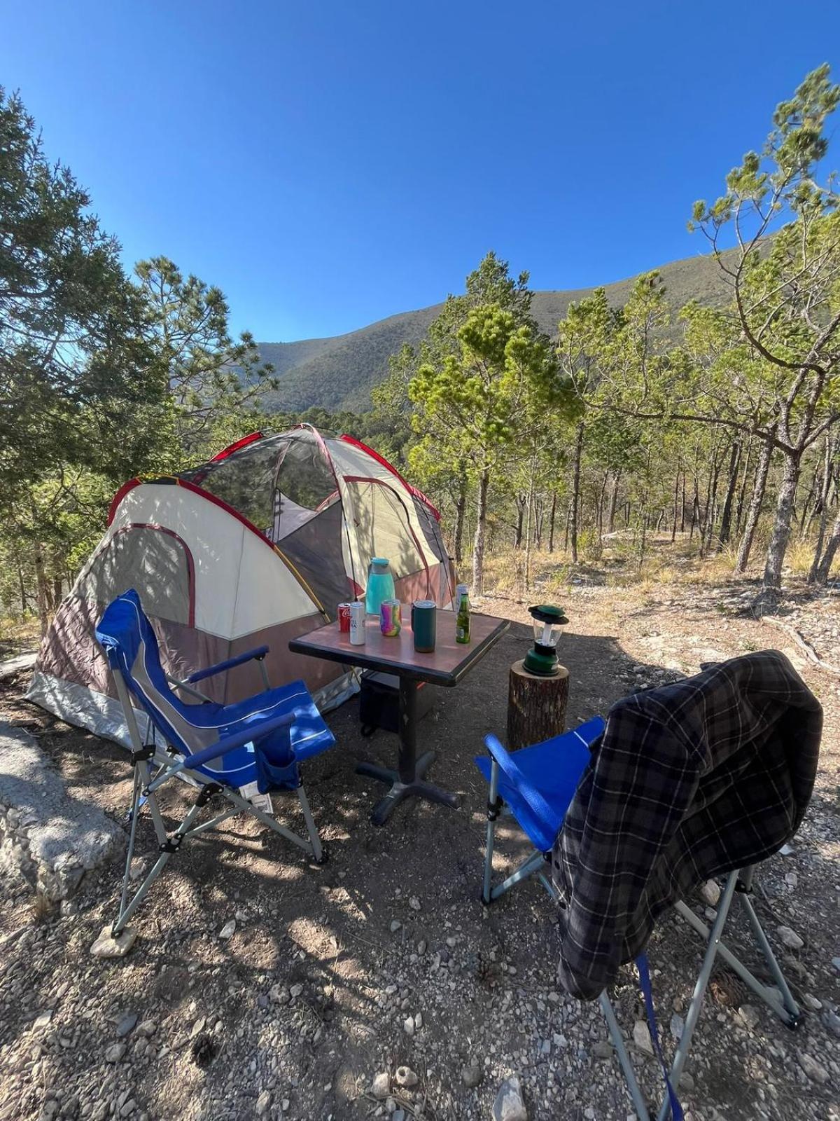 Camping En La Sierra De Arteaga Los Lirios Bagian luar foto