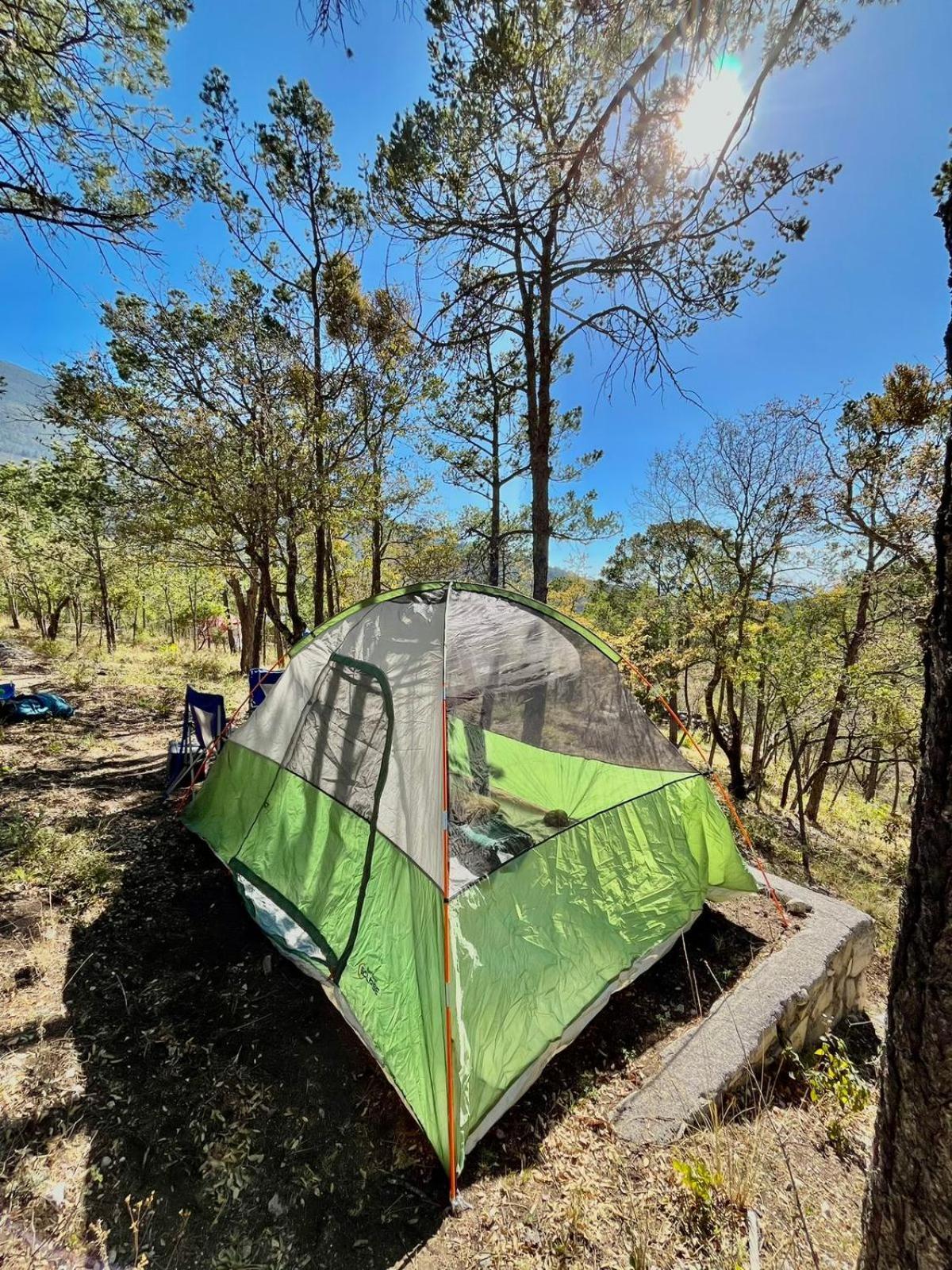 Camping En La Sierra De Arteaga Los Lirios Bagian luar foto