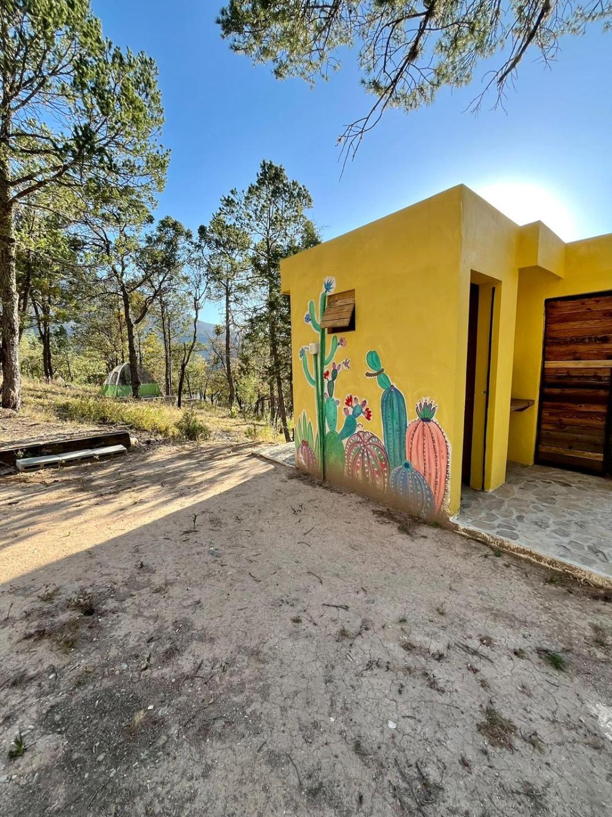 Camping En La Sierra De Arteaga Los Lirios Bagian luar foto