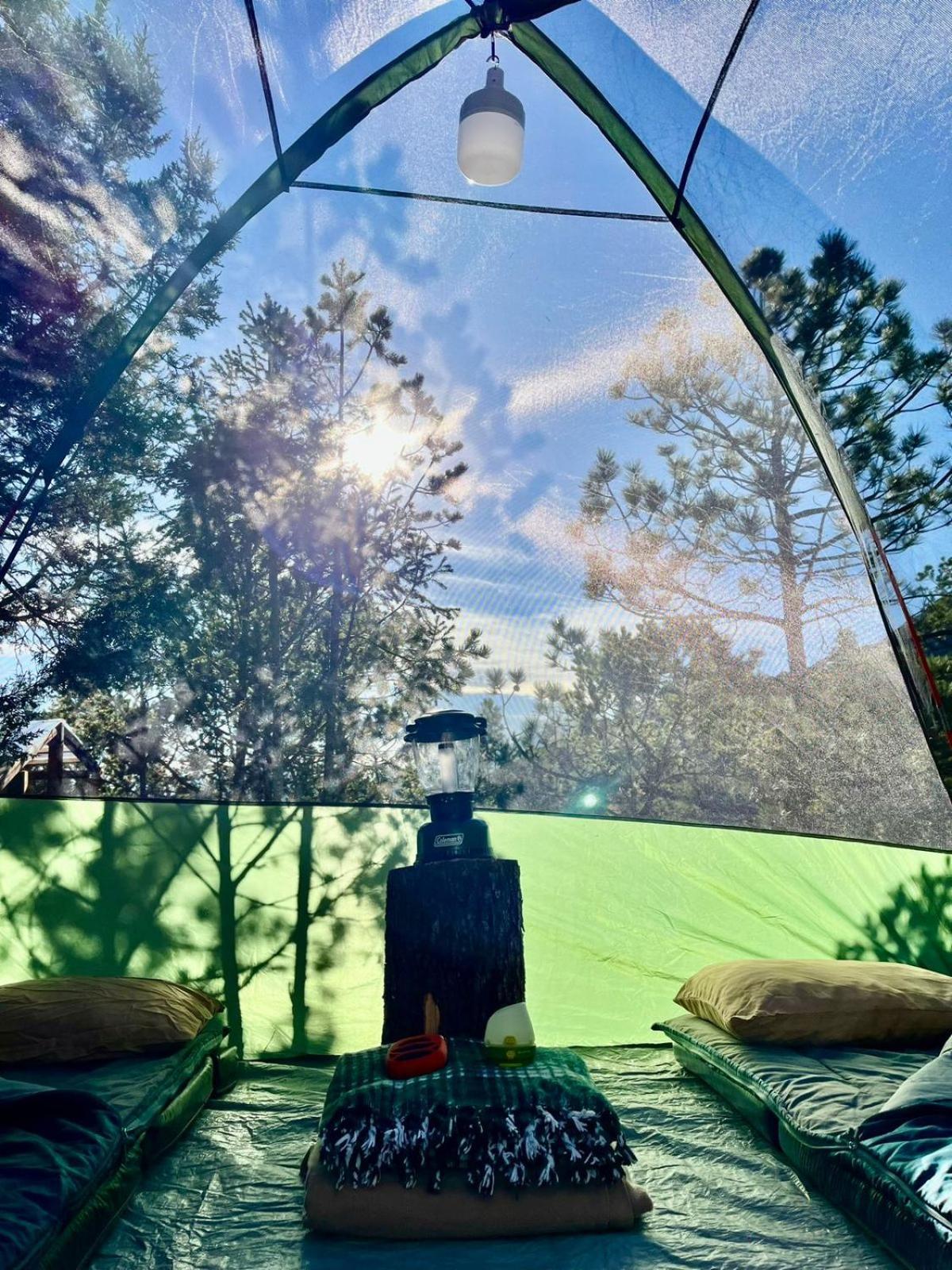 Camping En La Sierra De Arteaga Los Lirios Bagian luar foto