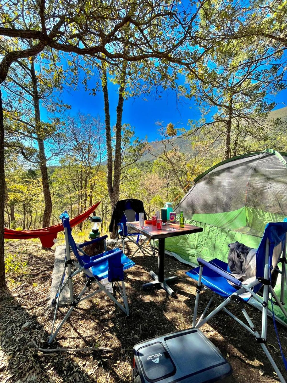 Camping En La Sierra De Arteaga Los Lirios Bagian luar foto